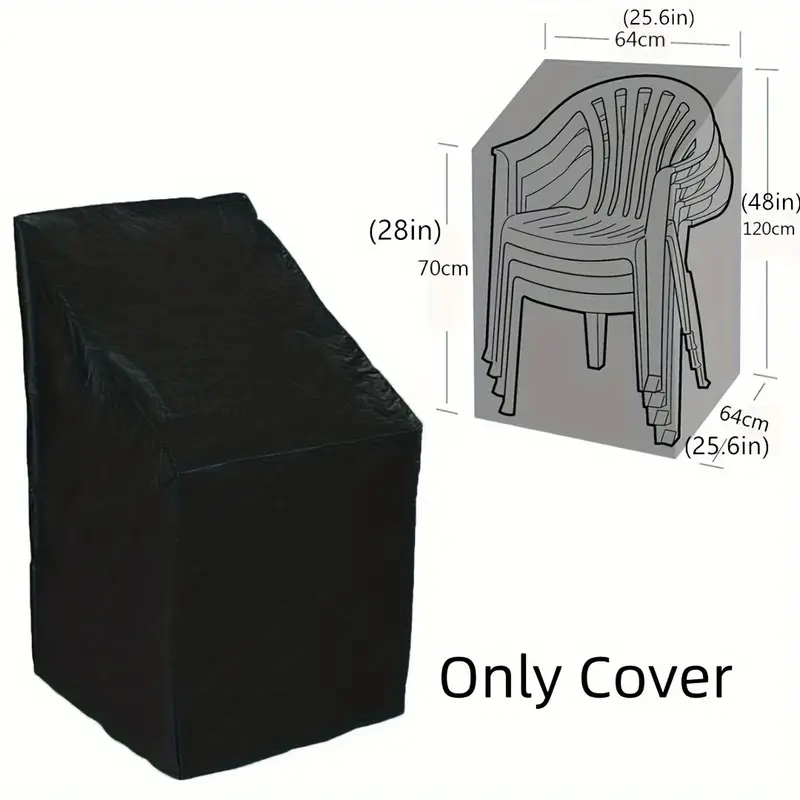 Outdoor Furniture Upholstery Near Me - Robuste Stapelbare Stuhlabdeckung, Wasserdicht Staubdicht Regenbeständig,