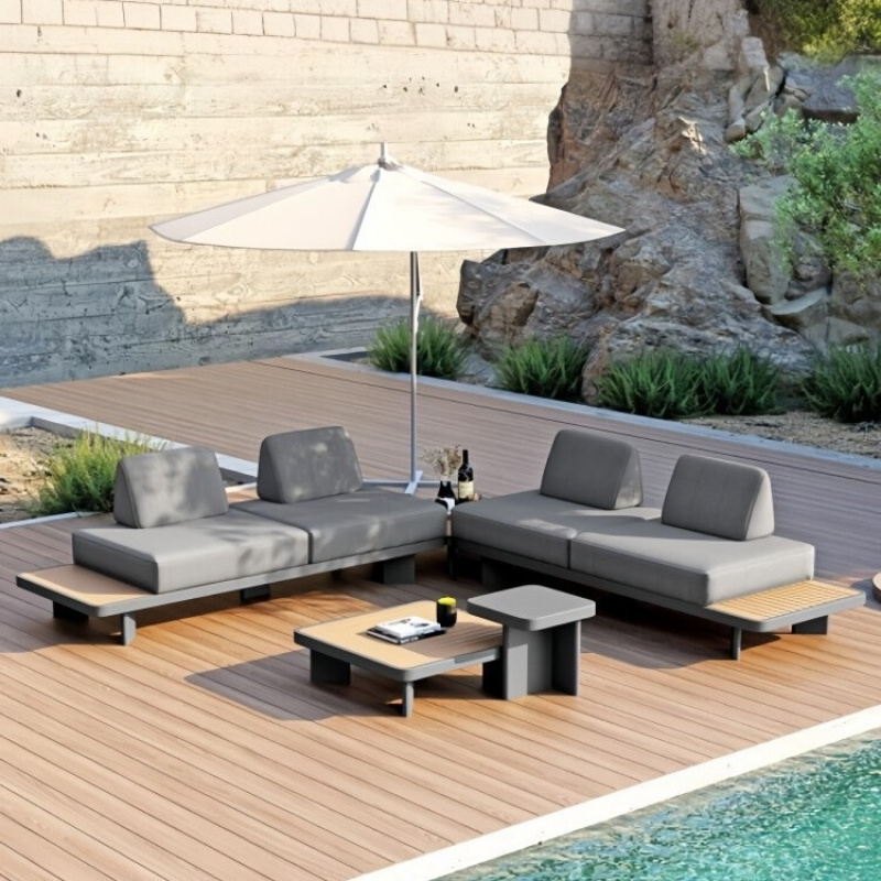 Outdoor Furniture Hotel - Sofa-Set für den Innenhof, Freizeit-Gartenmöbel aus