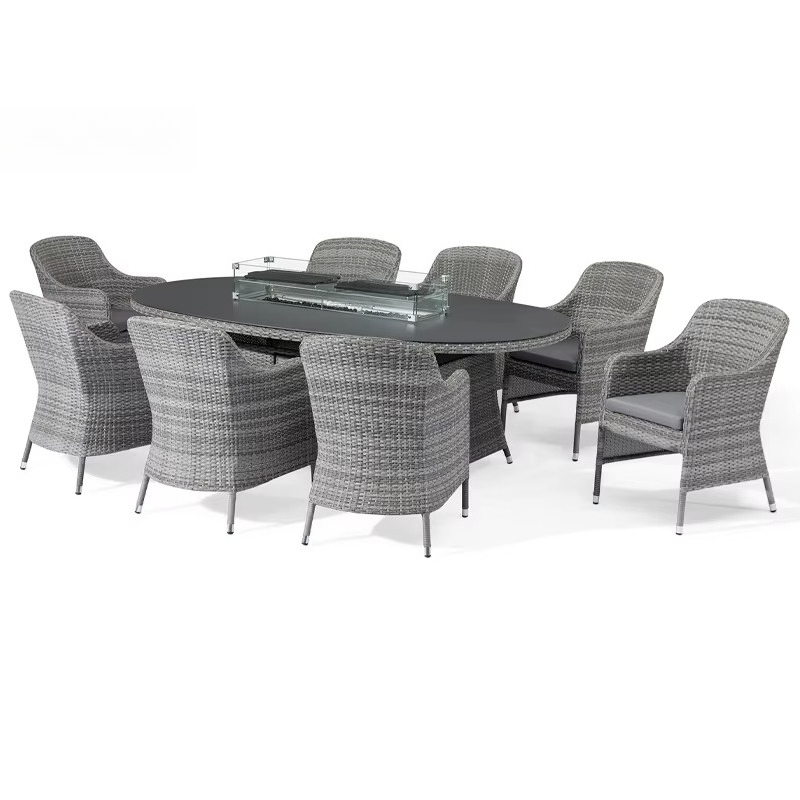 Outdoor-Möbel Feuerstelle Ratt – Outdoor Furniture Set With Fire Pit Bewertung und Preis
