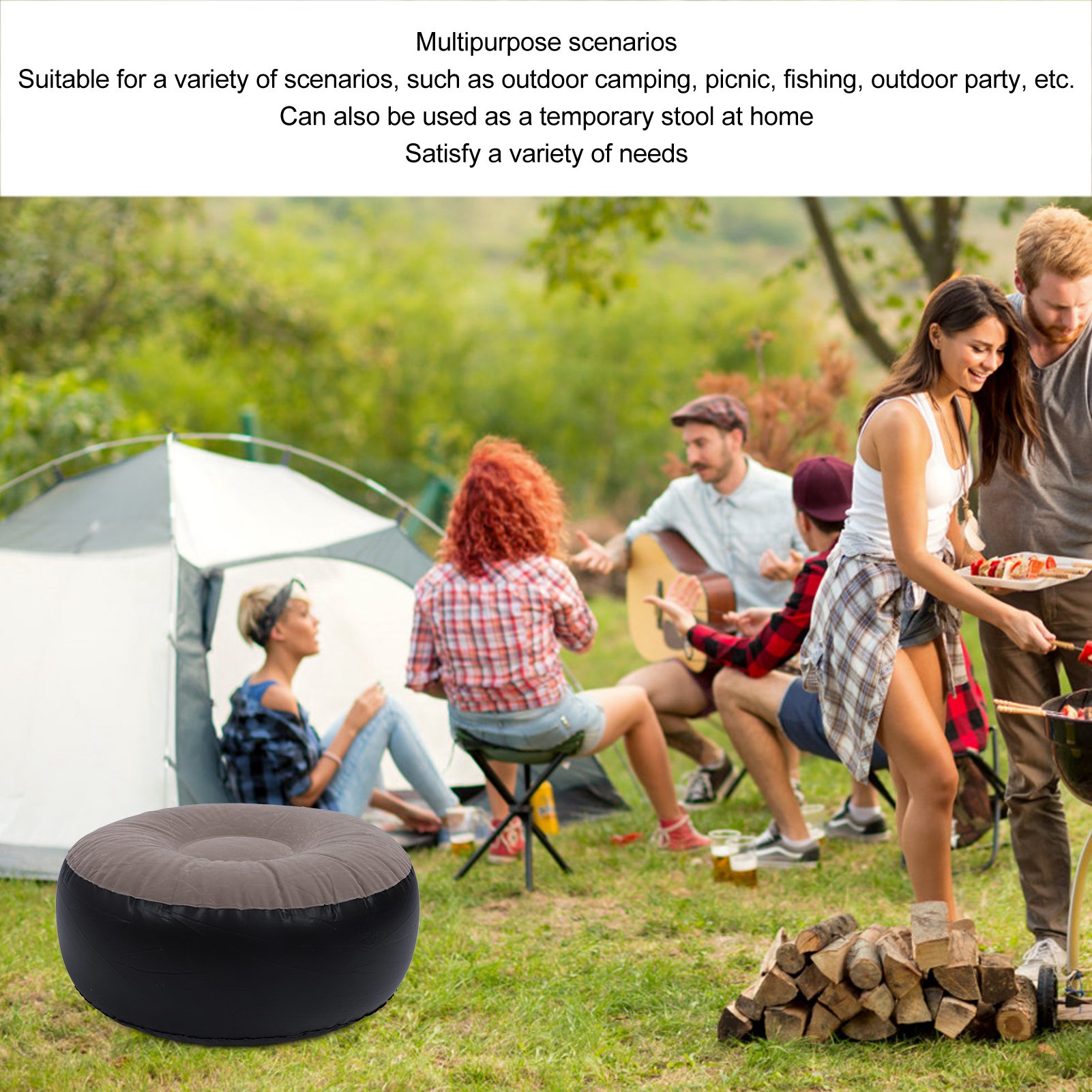 Aufblasbarer Flockstoff-Hocker – Outdoor Furniture Design Bewertung und Preis