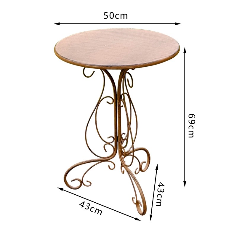 Runder Beistelltisch mit dekor – Outdoor Furniture Vintage Bewertung und Preis