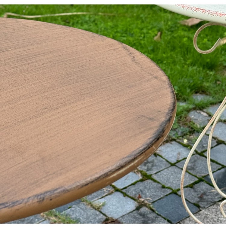 Runder Beistelltisch mit dekor – Outdoor Furniture Vintage Bewertung und Preis