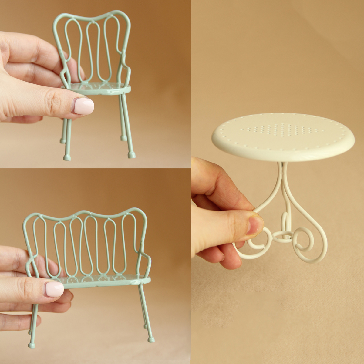 1:8/1:12 Miniatur-Eisentisch-  – Outdoor Furniture Hotel Bewertung und Preis