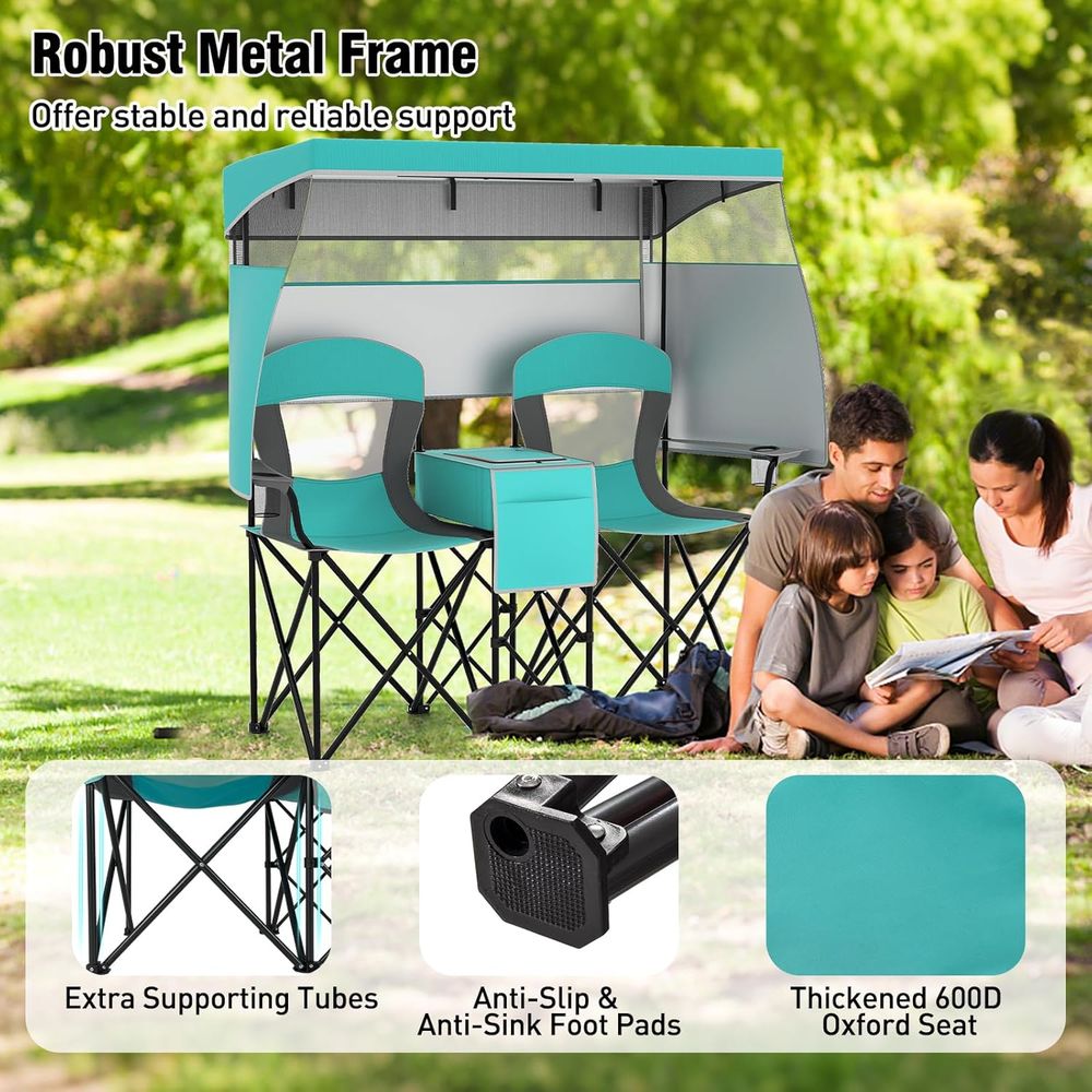 Campingstuhl mit Getränkehalte – Outdoor Furniture Loveseat Bewertung und Preis