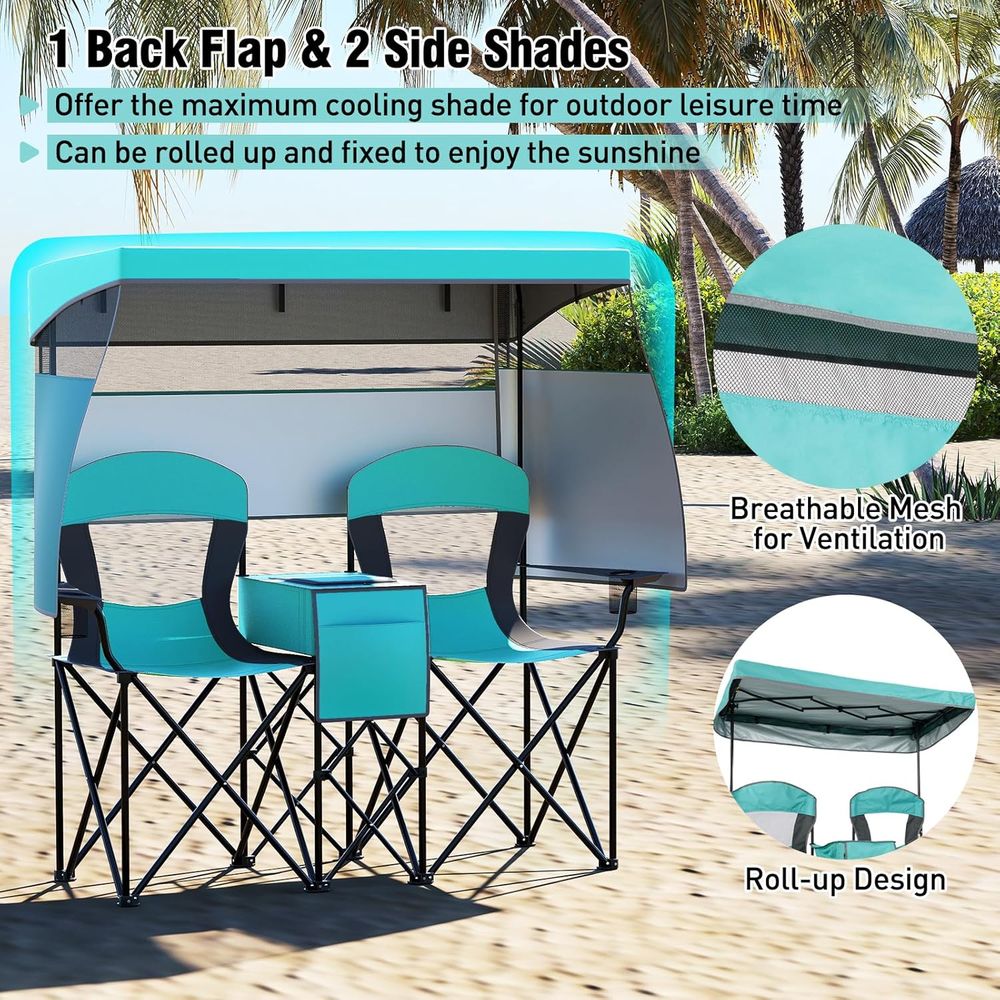 Campingstuhl mit Getränkehalte – Outdoor Furniture Loveseat Bewertung und Preis