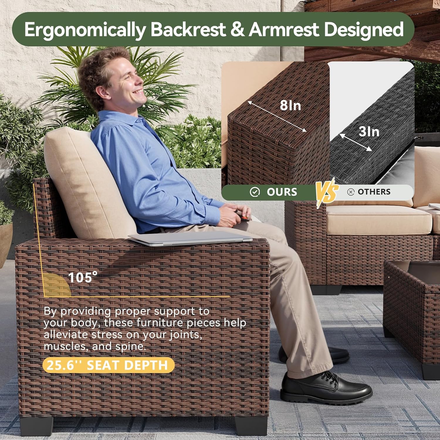 7-teiliges Gartenmöbel-Set mit – Outdoor Furniture Set With Fire Pit Bewertung und Preis