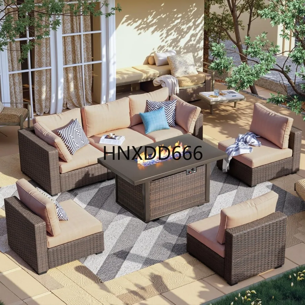 7-teiliges Gartenmöbel-Set mit – Outdoor Furniture Set With Fire Pit Bewertung und Preis