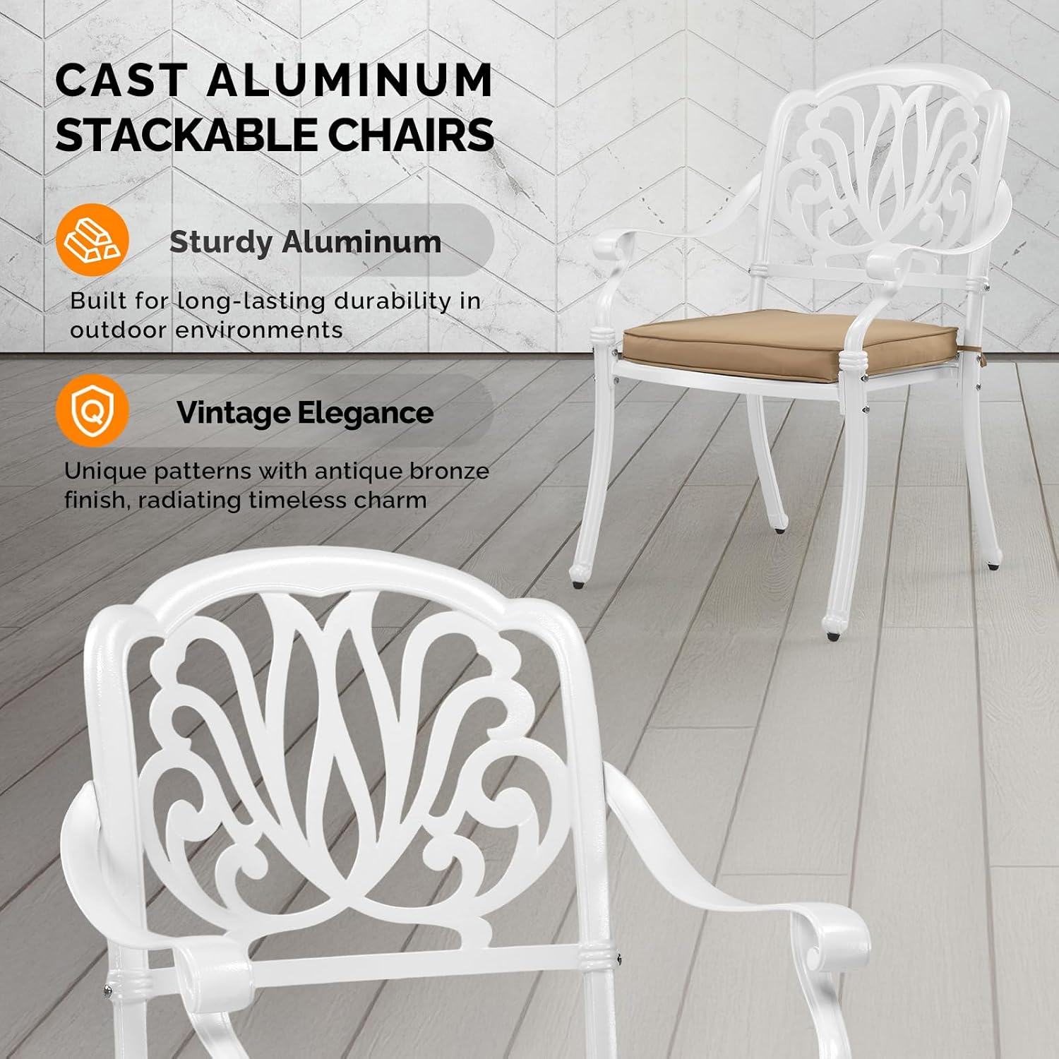 Gartenstühle aus Aluminiumguss – Outdoor Furniture Vintage Bewertung und Preis