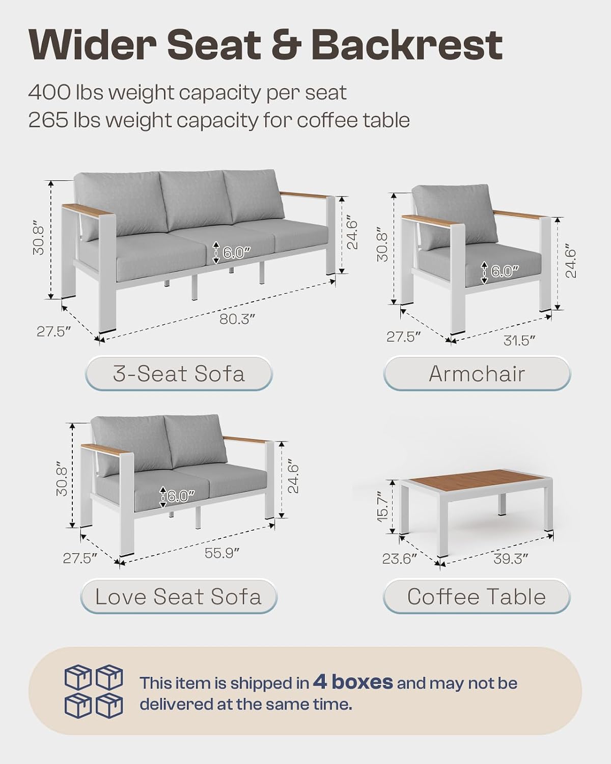 Aluminium-Outdoor-Loveseat, ro – Outdoor Furniture Loveseat Bewertung und Preis