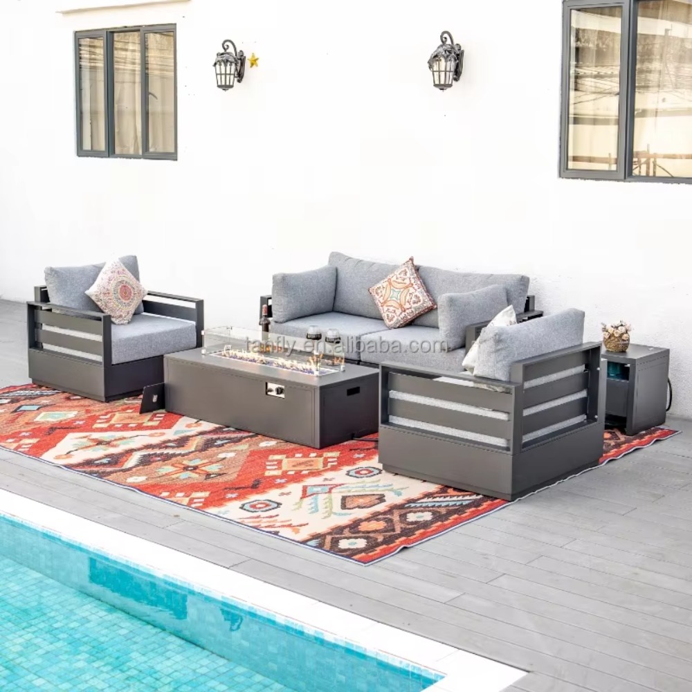 Villa Hotel Outdoor-Möbelset M – Outdoor Furniture Set With Fire Pit Bewertung und Preis