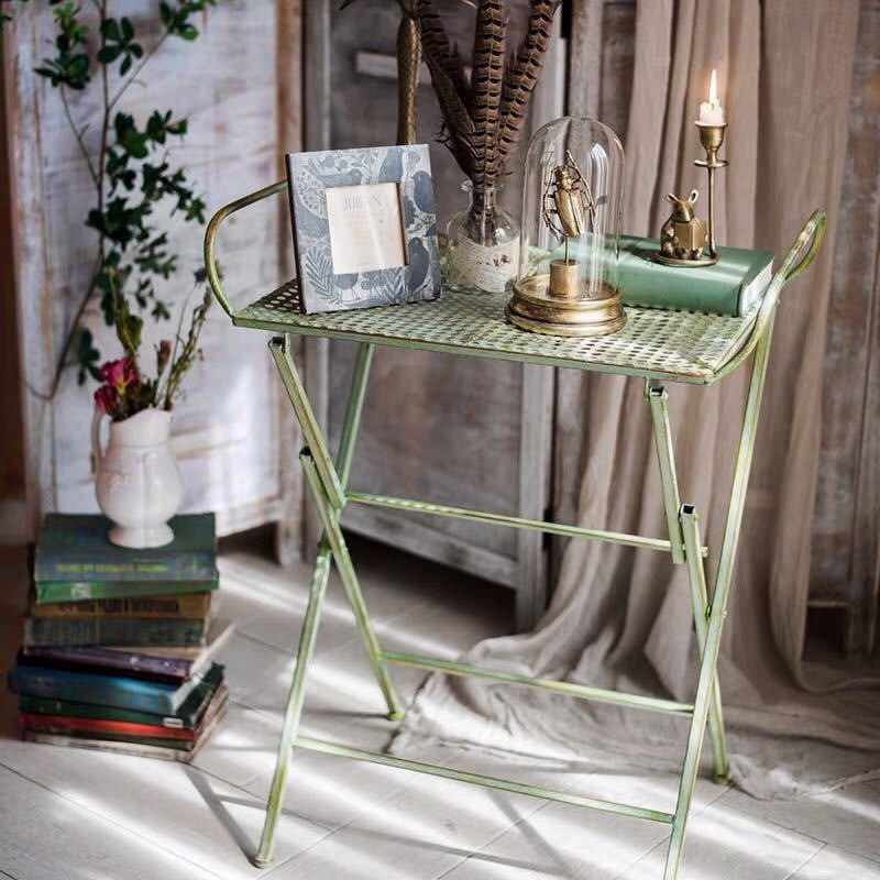 Vintage Schmiedeeisen Klappstu – Outdoor Furniture Vintage Bewertung und Preis