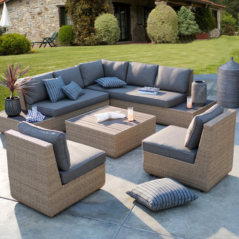 Outdoor-Sofa, Rattan-Gartenmöb – Outdoor Furniture Sale Bewertung und Preis