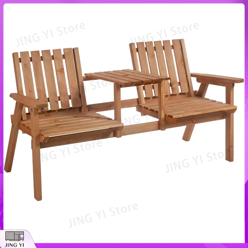 2-Sitzer Gartenbank aus Holz m – Outdoor Furniture Loveseat Bewertung und Preis