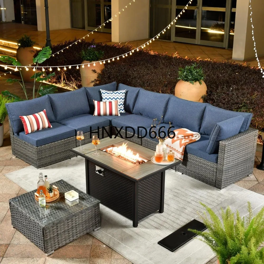 8-teiliges Gartenmöbel-Set mit – Outdoor Furniture Set With Fire Pit Bewertung und Preis